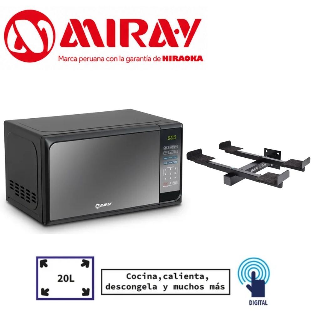 CPromo Horno Miray HMM20N 20 Litros con Soporte